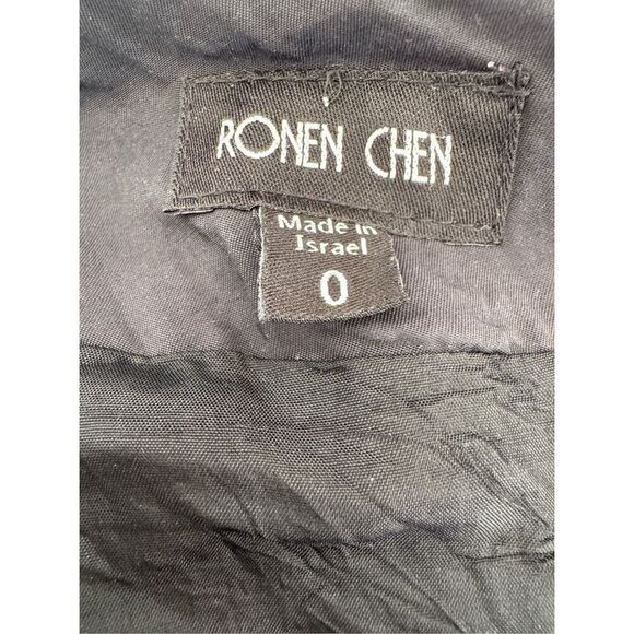 Ronen Chen women’s small designer black asymmetrical parachute skirt goth - Picture 6 of 9